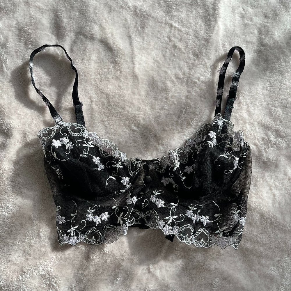 For Love & Lemons Amour Long Line Bra XS